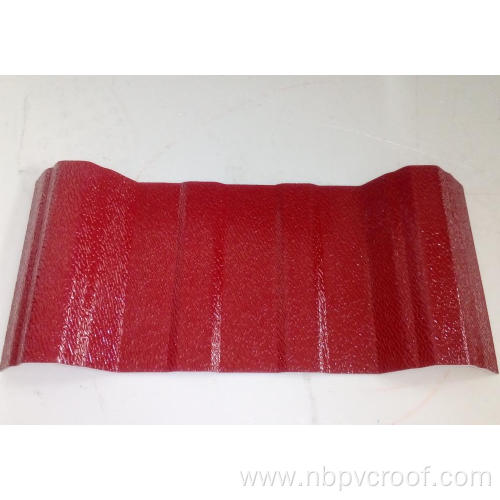 color lasting corrugated pvc plastic roof tiles